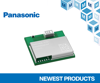 マウザーが音声コマンドおよびモーション認識対応のPanasonic社製「PAN1740A」BLEモジュールの取り扱いを開始