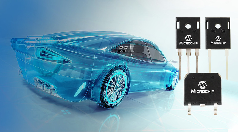Microchipが車載用AEC-Q101認定済み700/1200 V シリコン カーバイド ショットキー バリアダイオードの最新世代を発表