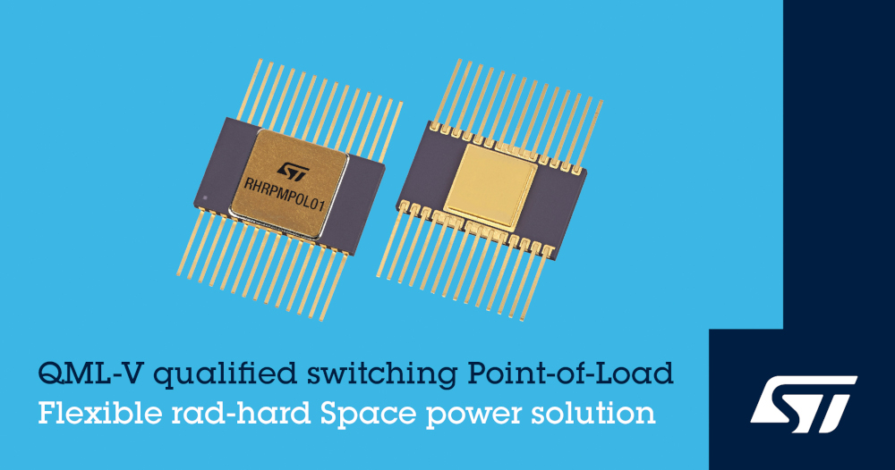 STマイクロエレクトロニクスが宇宙環境に対応した設定可能な高集積PoL DC-DCコンバータを発表