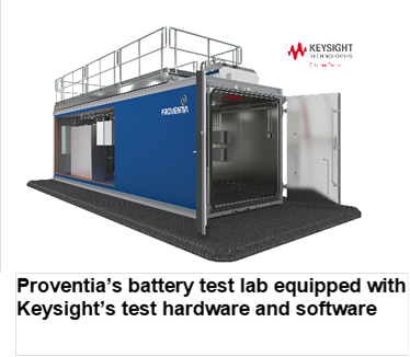 キーサイトとProventiaが電気自動車用バッテリー・テスト・ソリューションの最適化で協業