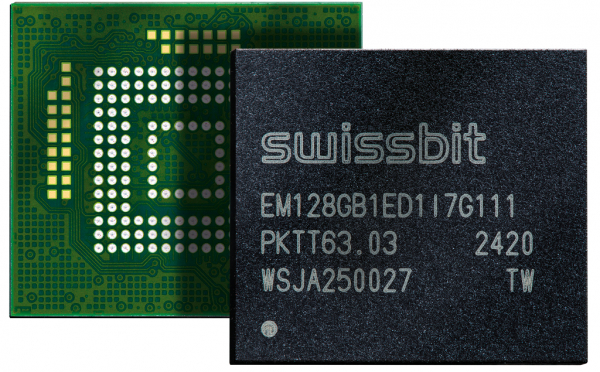 Swissbitが組込みシステム向けにe.MMC-5.1規格準拠のインターフェースを搭載したBGAパッケージのNANDフラッシュストレージ製品「EM-30」発表