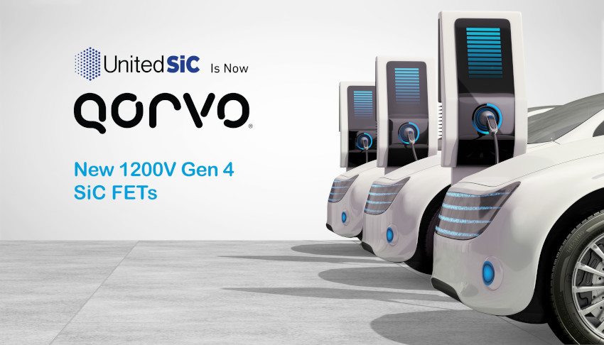 UnitedSiC（現Qorvo社）、業界最高水準の性能指数を持つ1200V第４世代SiC FETを発表