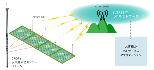 Braveridgeが水田の水位を検知する農業IoTサービス向けセンサー『CROPz 水田用 水位センサー ELTRES』を2022年7月末に販売開始