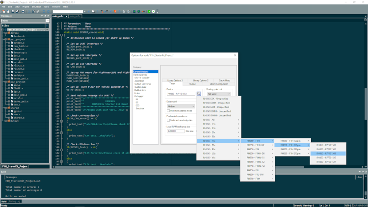 IARシステムズがルネサス社のRH850用IAR Embedded Workbenchの最新バージョン3.10およびIAR Build Tools for Renesas RH850を発表