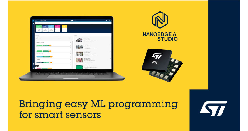 STマイクロエレクトロニクスのエッジAI開発ツールが機械学習および推論機能搭載MEMSセンサに対応