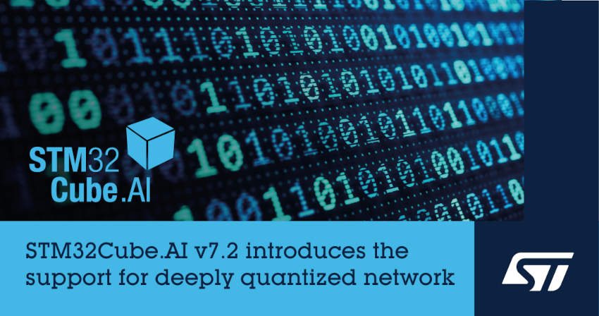 STマイクロエレクトロニクスのSTM32マイコン向けAI開発ツールが量子化ディープ・ニューラル・ネットワークに対応
