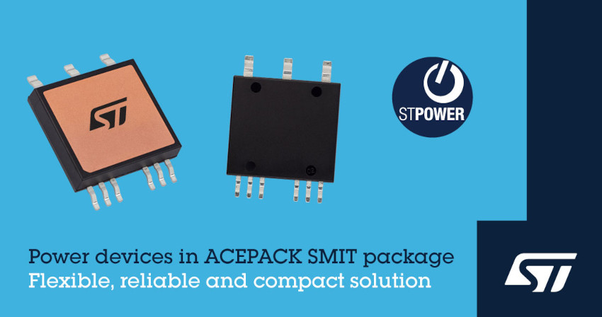 STマイクロエレクトロニクスが表面実装型ACEPACK SMITパッケージで発熱を抑えた車載グレード対応パワー・モジュールを発表