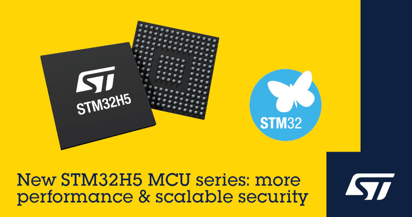 STマイクロエレクトロニクスが次世代スマート機器の性能およびセキュリティを強化するSTM32H5マイコンを発表