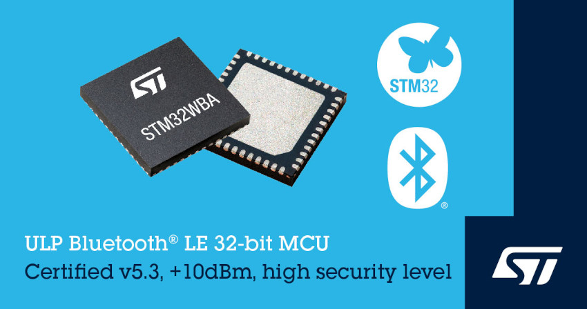 STマイクロエレクトロニクスがSESIP3セキュリティ認証に対応しIoT機器に最適なSTM32WBA52ワイヤレス・マイコンを発表