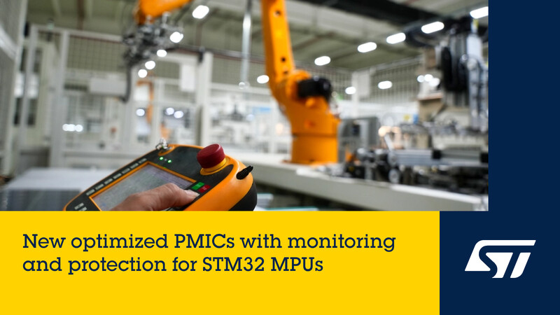 STマイクロエレクトロニクス、産業機器向けのSTM32マイクロプロセッサに最適なパワー・マネージメントICを発表