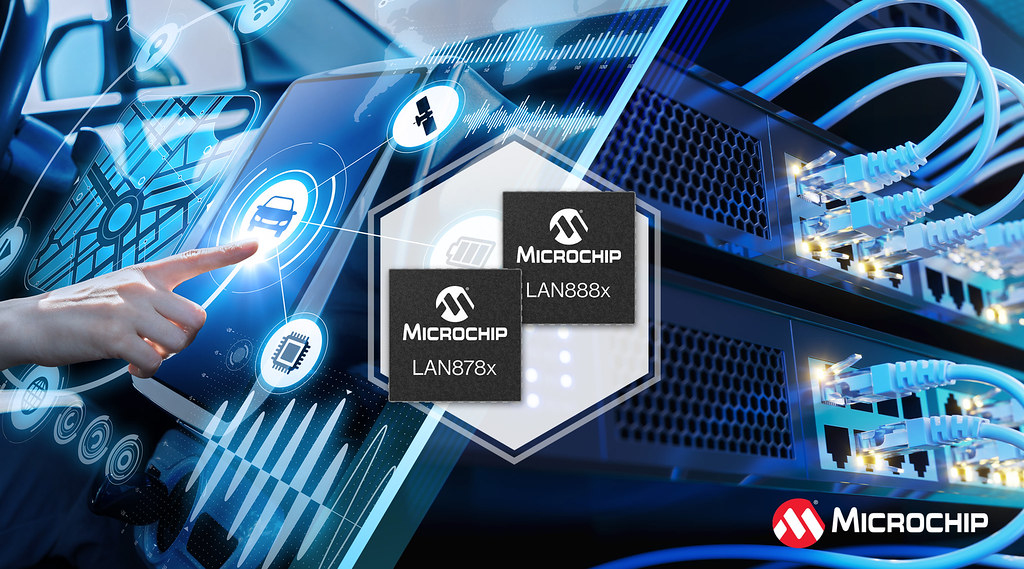 Microchip社、MACsecセキュリティ、TSN、機能安全を内蔵した次世代100/1000BASE-T1 SPE PHYを発表